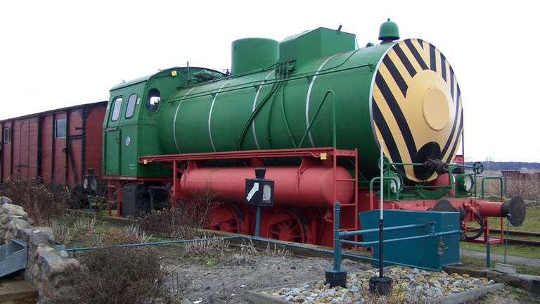 Dampfspeicherlok im Pasewalker Eisenbahnmuseum (Foto: SWR, SWR - Grit Merten)