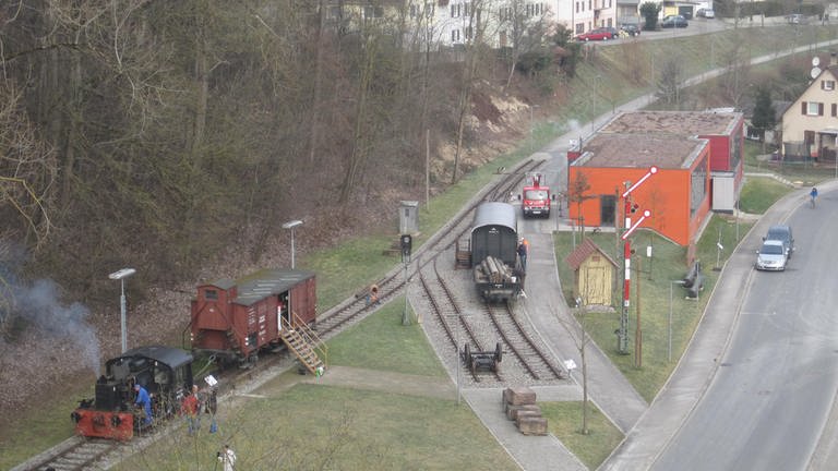 Die Schauanlage der Eisenbahnfreunde im Nagolder Heimatgeschichtsverein  erinnert an das Altensteigerle (Foto: SWR, Susanne Mayer-Hagmann)