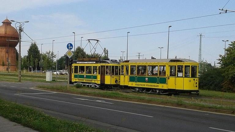 Sonderfahrt mit "Oldtimer Straßenbahn" durch Cottbus