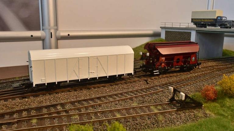 ... aber auch ganz normale Güterwagen gibt es neu (Foto: SWR, SWR - Harald Kirchner)