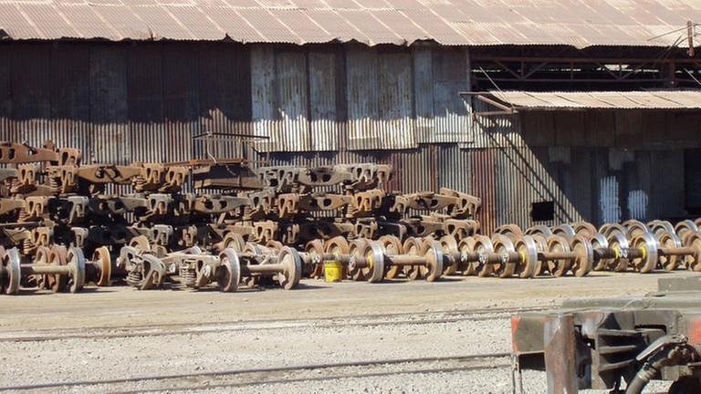Radsätze im Museum Los Andes (Foto: SWR, SWR - HvO)