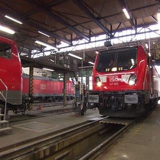 Die 20 neuen Maschinen werden in der Halle in Stuttgart vor ihrem Einsatz noch einmal überprüft. (Foto: SWR, SWR -)