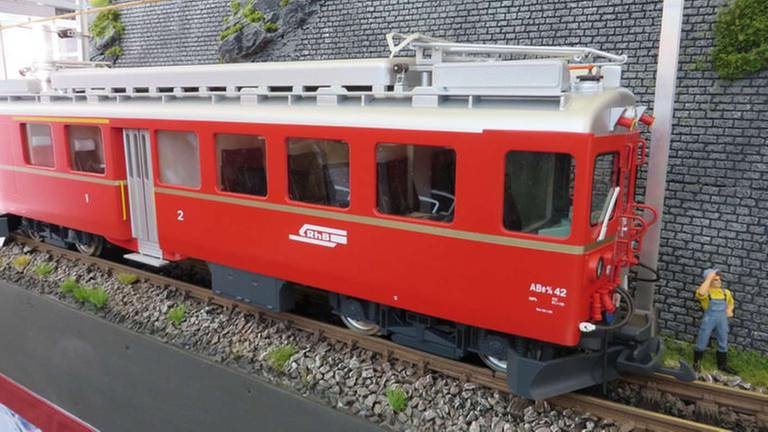 Die rhätische Bahn, sehr beliebt bei Modellbahnern, als erstes Spur G Modell des neuen Herstellers Pullmann (Foto: SWR, SWR - Bernhard Foos)