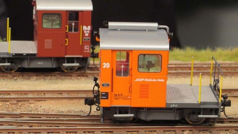 Eines der besonders edlen Modelle ist der Loktraktor der rhätischen Bahn. (Foto: SWR, SWR - Bernhard Foos)