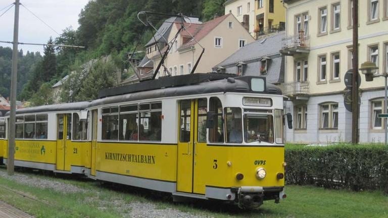 Sachsens bekannteste Straßenbahn: die Kirnitzschtalbahn (Foto: SWR, SWR - Susanne-Mayer-Hagmann)