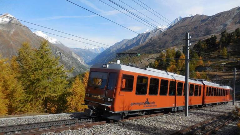 Die Gornergratbahn gehört auch zu den Matterhorn Gotthard Bahnen mit Sitz in Brig