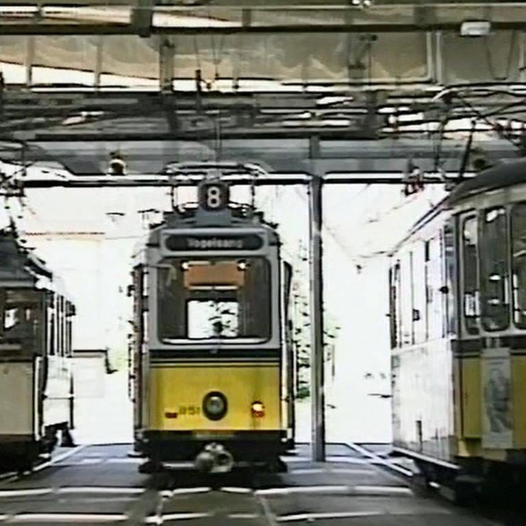 Das Straßenbahn-Museum in Stuttgart-Zuffenhausen mit seinen mehr als 50 historischen Fahrzeugen.