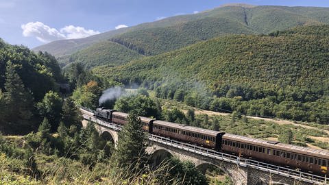 Der Transiberiana d'Italia auf einer Brücke (Foto: SWR)