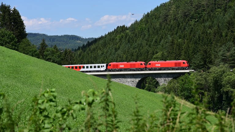 Die Strecke wurde nach Friedberg weitergebaut und führt dann Richtung Graz. Die Aspangbahn ist zwar nicht bis Griechenland gekommen - Regional ist sie aber von großer Bedeutung. (Foto: SWR, Harald Kirchner)
