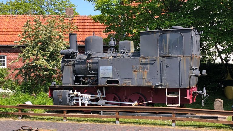 Lok 99 211 – die letzte Dampflok auf Wangerooge. Bis 1957 ist sie auf der Insel 353 025 Kilometer gefahren. (Foto: SWR, Alexander Schweitzer)