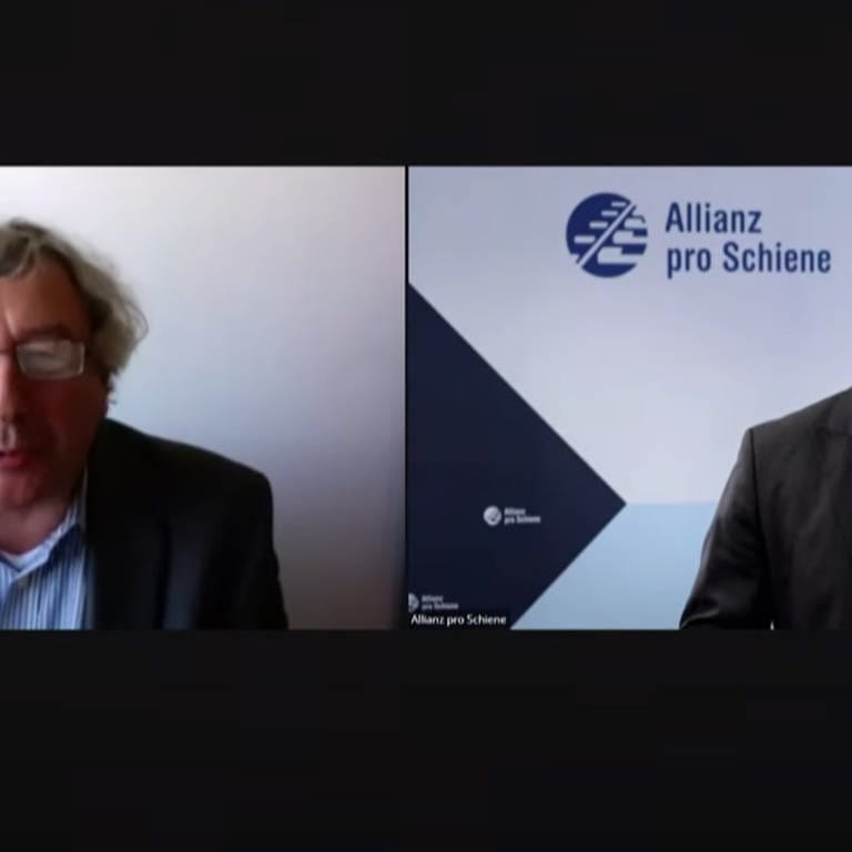 Harald Kirchner im Interview mit Dirk Flege, Geschäftsführer der Allianz pro Schiene.