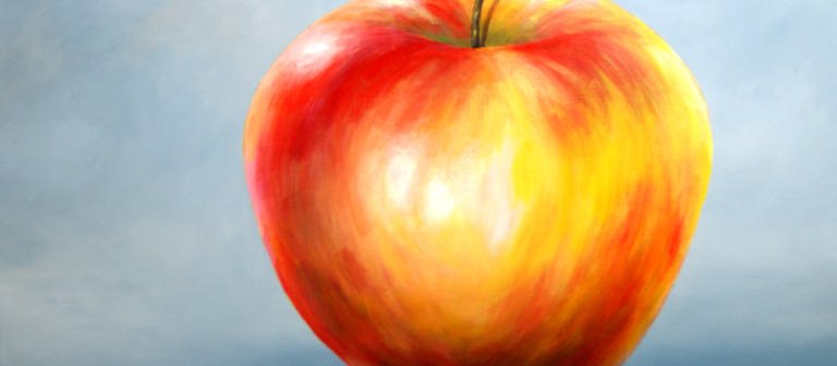 gemalter Apfel (Foto: Cornelia Richter)
