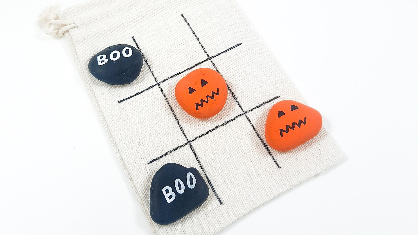 Stickdatei - Tic Tac Toe Spiel HALLOWEEN & Beutel