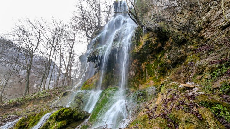 Schwäbische Alb Wasserfall Bad Urach