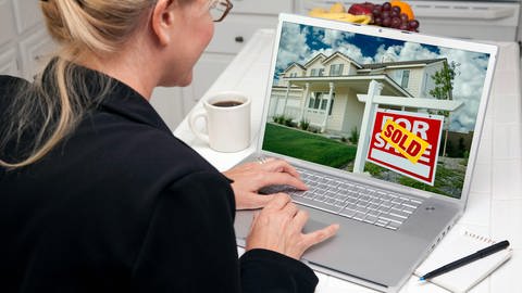 Frau kauft im Internet (Foto: Colourbox)
