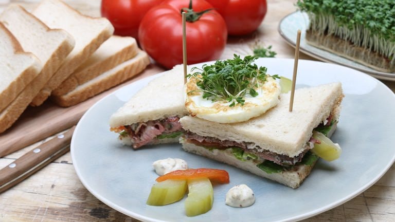 Sandwich mit Rinderrückensteak (Foto: SWR, SWR -)