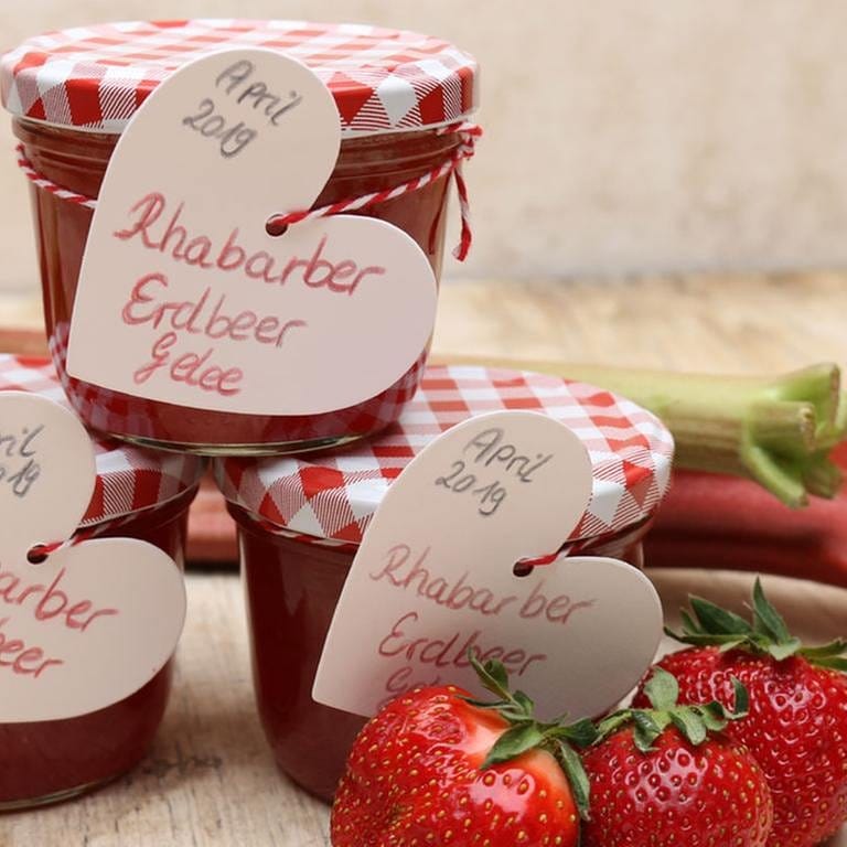 Rhabarbergelee mit Erdbeeren (Foto: SWR, SWR -)