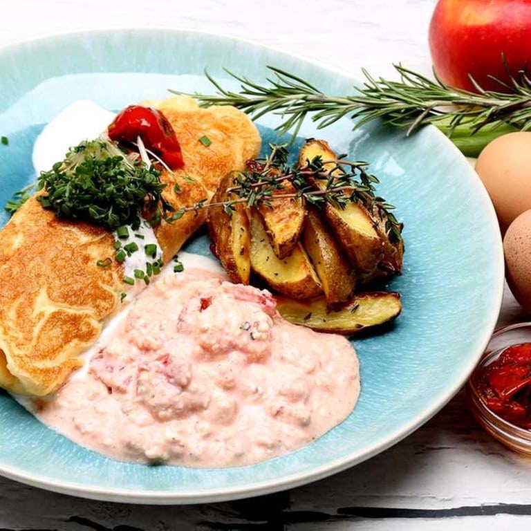 Spaghetti-Omelett mit Lauchzwiebeln - Rezepte - Kaffee oder Tee - TV