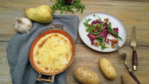 Kartoffel-Birnen-Gratin (Foto: SWR)