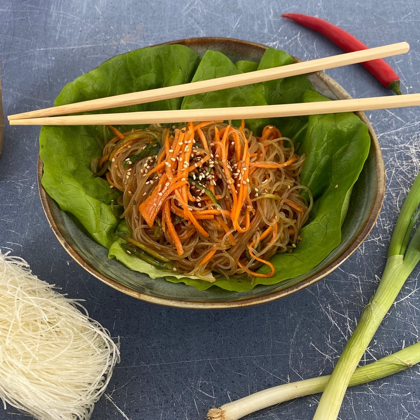 Glasnudelsalat Reisnudelsalat Mit Huhn Oder Schw - Rezepte Suchen