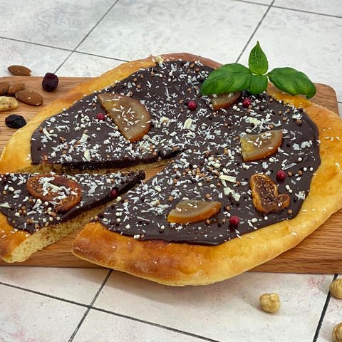 nougat-schokoladen-pizza- (Foto: SWR)