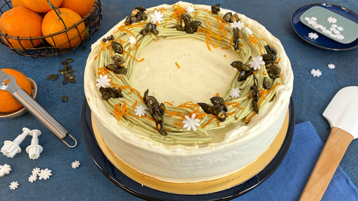 Rezept: Kürbiskern-Orangen-Torte - Rezepte - Kaffee oder Tee - TV