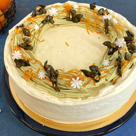 Kürbiskern-Orangen-Torte (Foto: SWR)