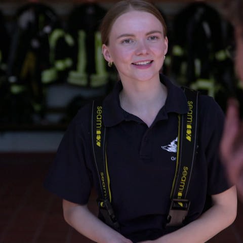 Nadine Zanker ist Übungsleiterin bei der Freiwilligen Feuerwehr in Gruibingen (Foto: SWR)