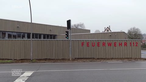 Tübinger Feuerwehrwand (Foto: SWR)