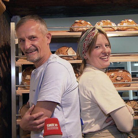 Sauerteigbrot aus Konstanz: Jörn Ridder und seine Tochter Nora Ridder in ihrer Backstube (Foto: SWR)