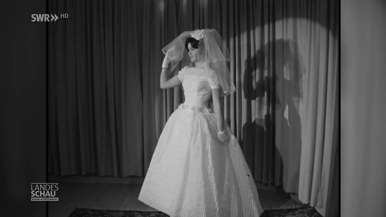 Retro-Bild einer Frau mit Brautkleid aus den 60ern (Foto: SWR)