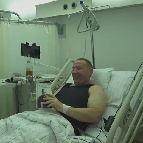 Oliver Wößner im Krankenhaus
