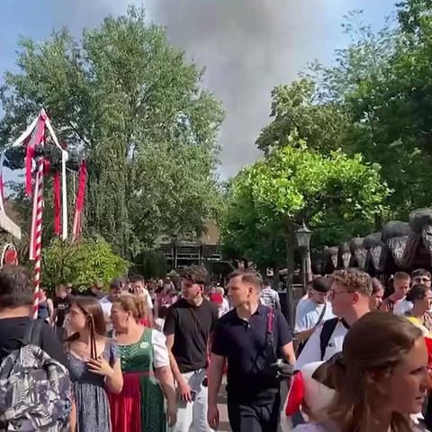 Brand im Europapark