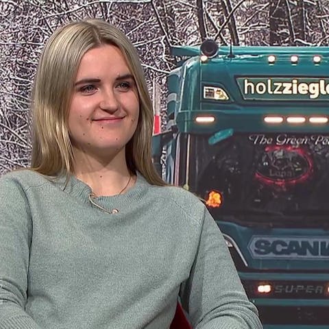 Lasterfahrerin Lena Zimmermann über ihren Traumberuf (Foto: SWR)