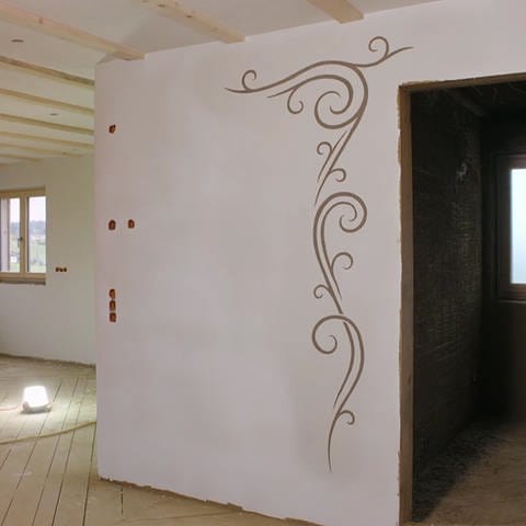 Wände verputzen mit Lehm