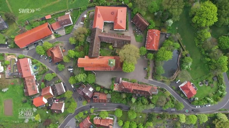 Klosterschule in Denkendorf aus der Vogelperspektive