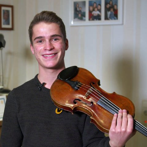 Samuel Langlitz ist einer der besten Geigenspieler in seiner Altersklasse in Deutschland. (Foto: SWR)