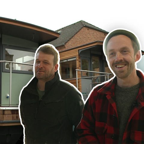 Zwei Freunde, die Lahn und ein wahrer Handwerkertraum: Max Schupp und Simon Nink bauen sich zwei Hausboote. (Foto: SWR)