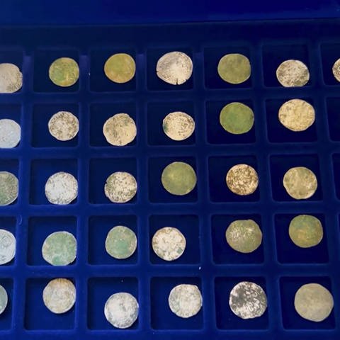 Seltener Münzenfund (Foto: SWR)