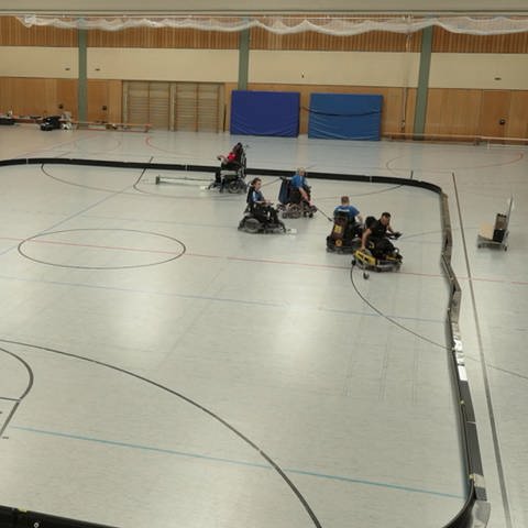 Rollstuhlhockeyfeld (Foto: SWR)