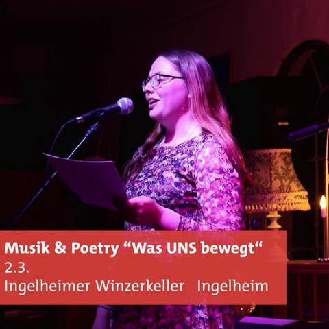 Poetry Künstlerin in Ingelheim (Foto: SWR)