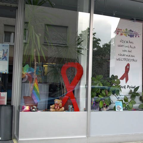 Schaufenster der Aidshilfe Ludwigshafen