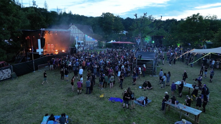Das Hoflärm Festival im Westerwald. (Foto: SWR)