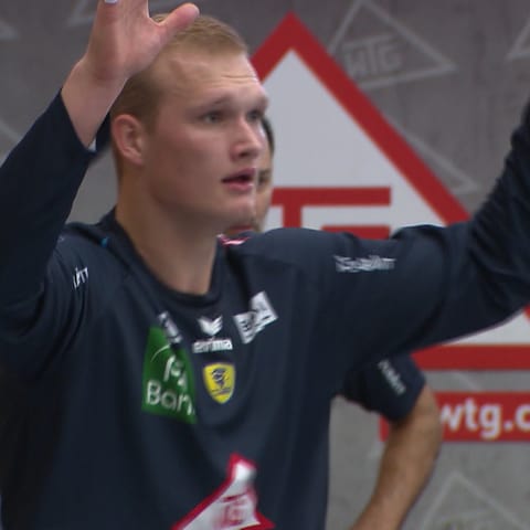 David Späth hütet bei der Handball-EM für Deutschland das Tor.