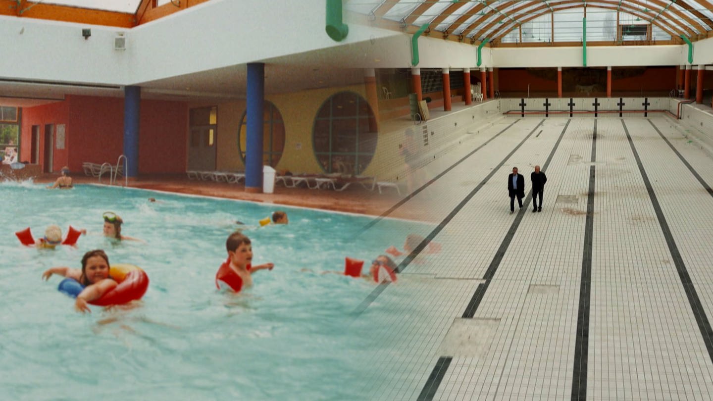 Betriebenes und leerstehendes Schwimmbad (Foto: SWR)