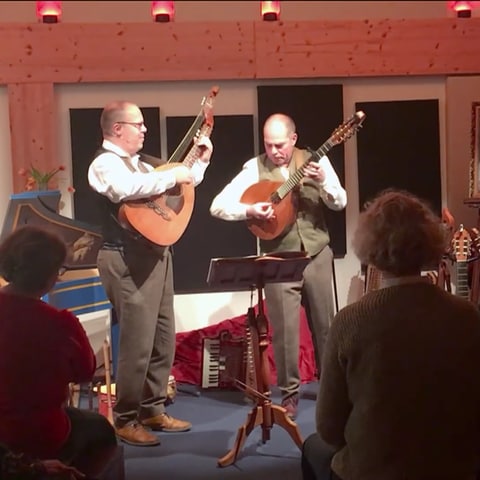 Jürgen und Andreas Thelen bei ihrem Auftritt