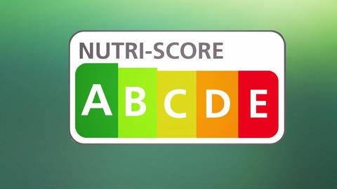 Nutri-Score Tabelle mit Farbzuordnung von Grün - gut bis Rot - schlecht (Foto: SWR)