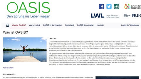Webseite OASIS, Hilfe für Spielsüchtige (Foto: SWR)