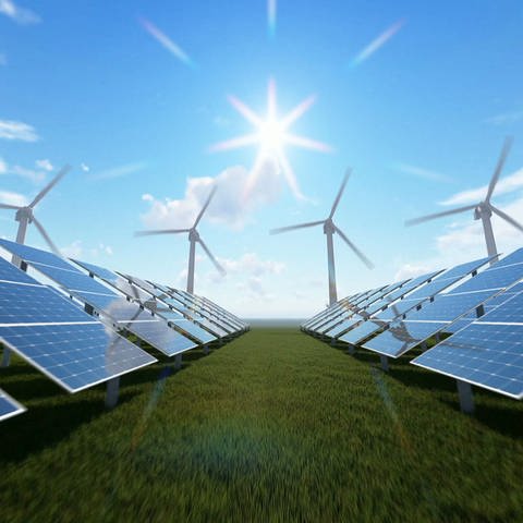 Alternative Stromquellen - Windkraft und Photovoltaik (Foto: SWR)