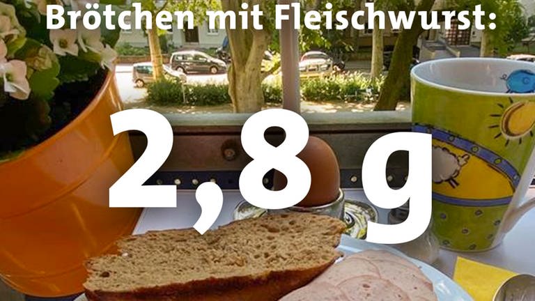 Fleischwurstbrötchen: 2,8 g Salz (Foto: SWR)